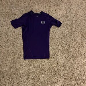 Under Armour HeatGear Compression Shirt in Deep Purple